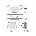 Lucas TRW MCB 667 SI Remblokken Lucas TRW MCB 667 SI Remblokken